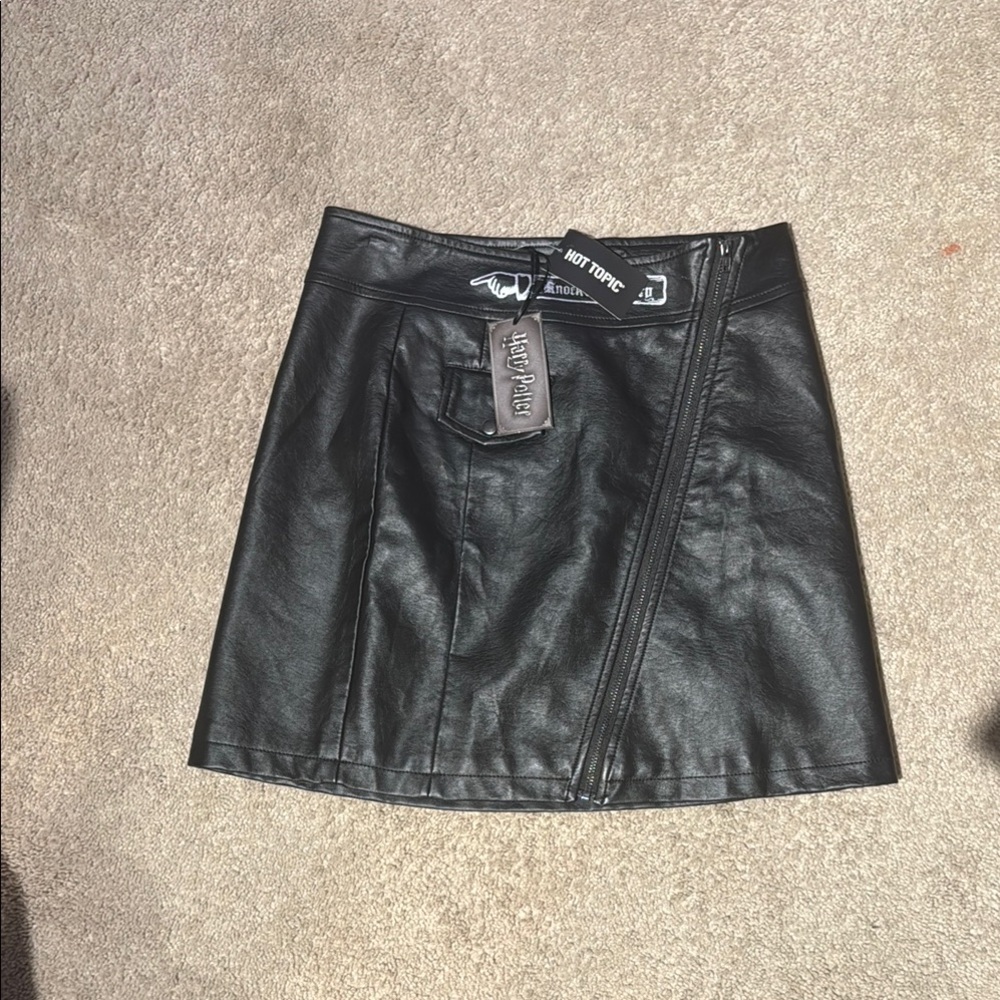 Hot Topic Black Asymmetrical Mini Skirt